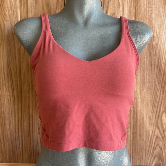 lululemon athletica Tops Preowned Lululemon Align Cropped Tank Top